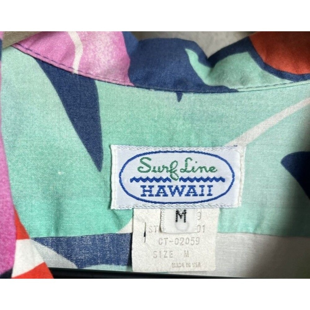 Vintage Surf Line Hawaii ORIGINAL JAMS Men's M Button Down Floral Hawaiian Shirt - Picture 5 of 8